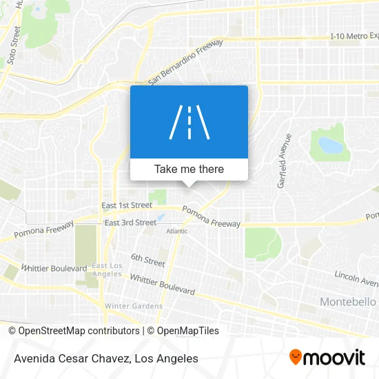 Avenida Cesar Chavez map
