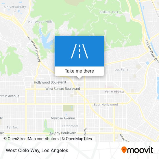 Mapa de West Cielo Way