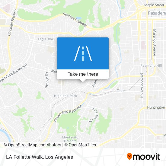 LA Follette Walk map