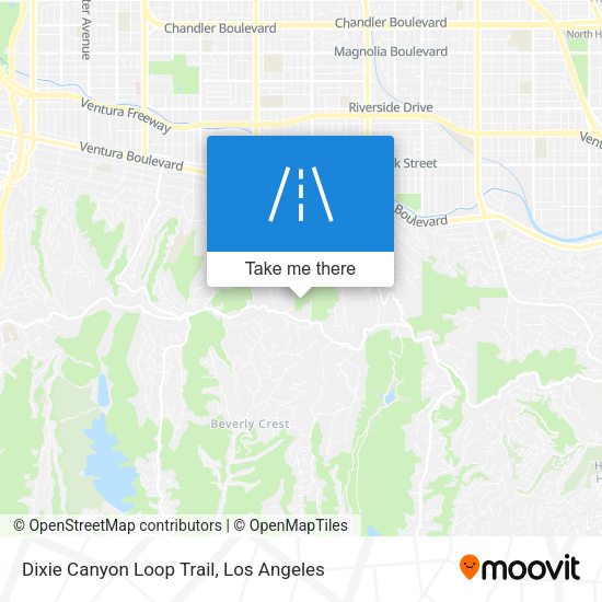 Mapa de Dixie Canyon Loop Trail