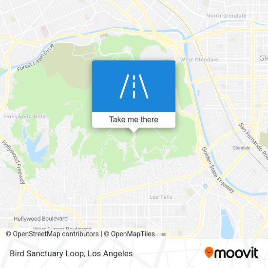 Bird Sanctuary Loop map