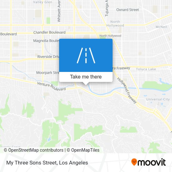 Mapa de My Three Sons Street
