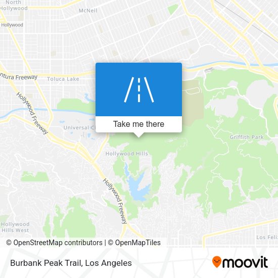 Burbank Peak Trail map