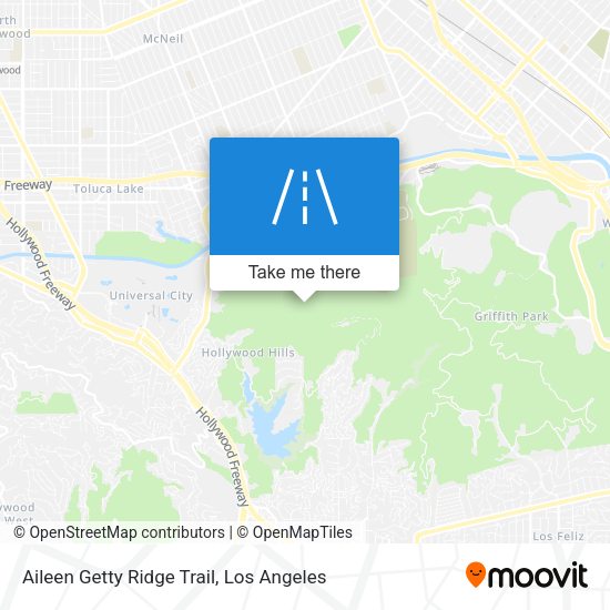Aileen Getty Ridge Trail map