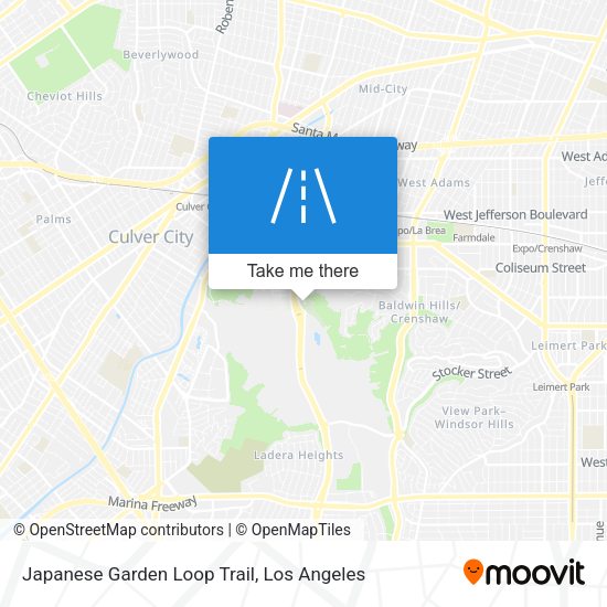 Mapa de Japanese Garden Loop Trail