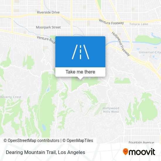 Dearing Mountain Trail map