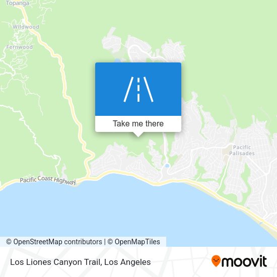 Los Liones Canyon Trail map