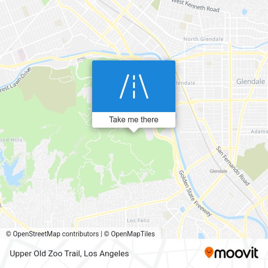 Upper Old Zoo Trail map