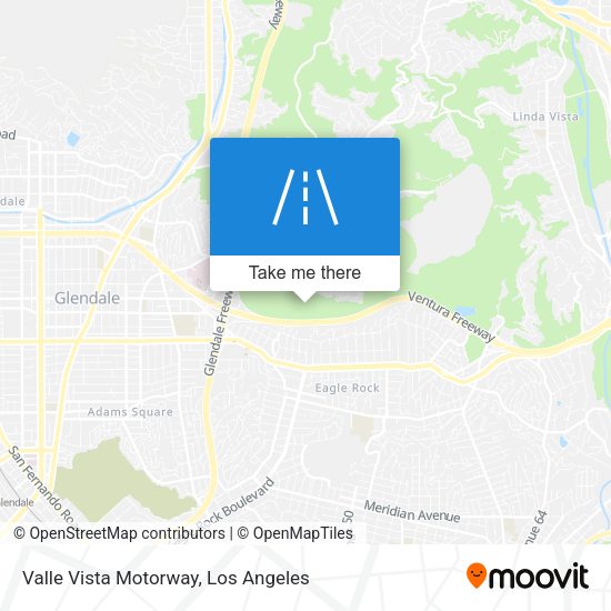 Valle Vista Motorway map