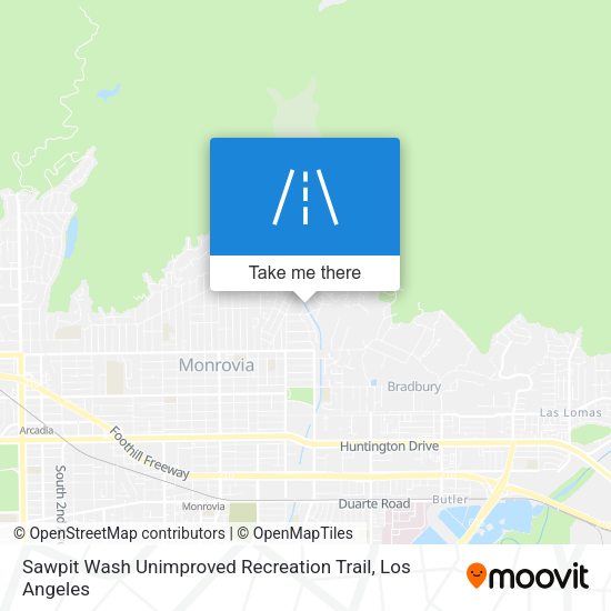 Sawpit Wash Unimproved Recreation Trail map