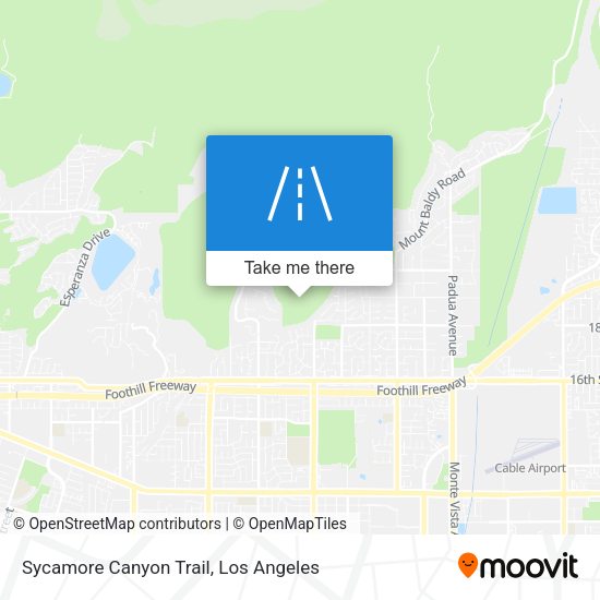 Sycamore Canyon Trail map