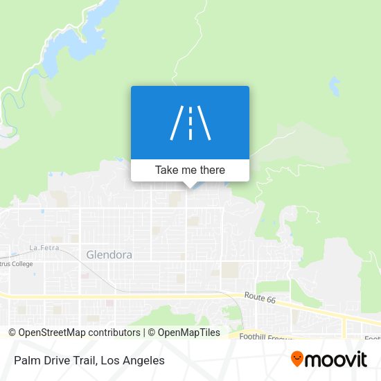 Palm Drive Trail map