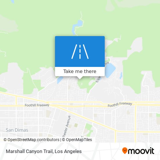 Mapa de Marshall Canyon Trail