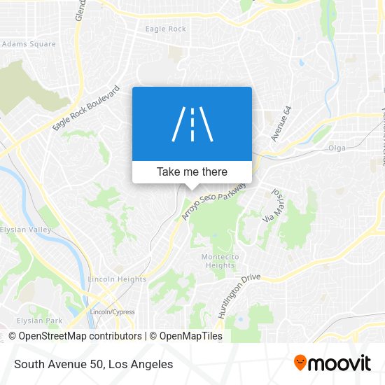 South Avenue 50 map