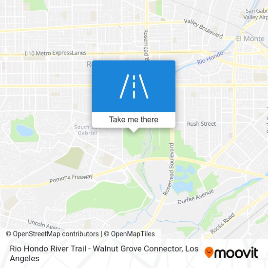 Rio Hondo River Trail - Walnut Grove Connector map