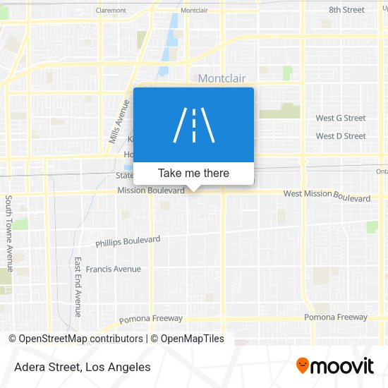 Mapa de Adera Street