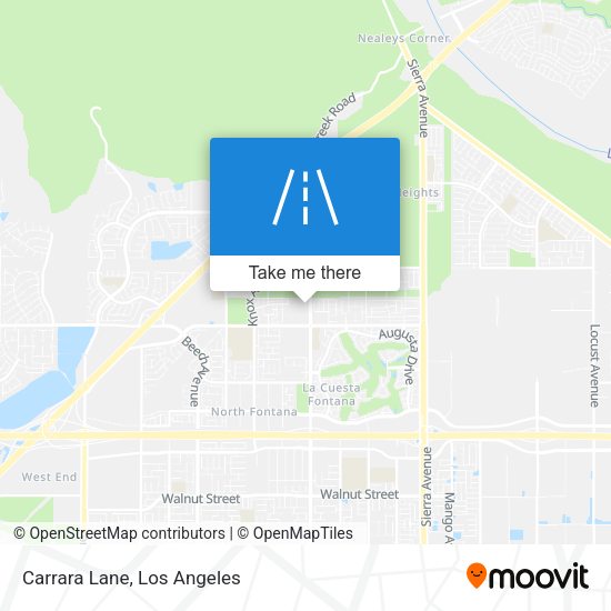 Carrara Lane map