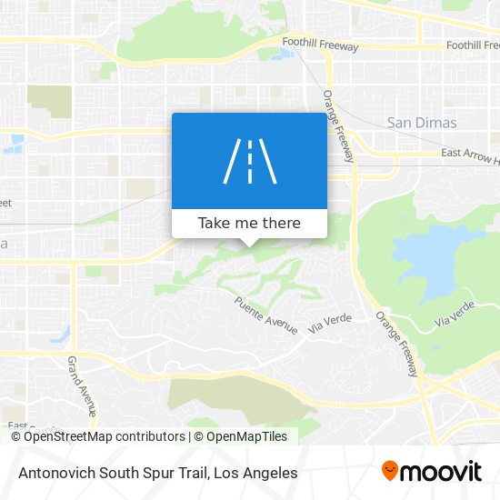 Antonovich South Spur Trail map