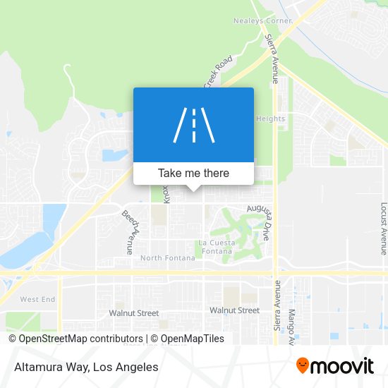 Mapa de Altamura Way