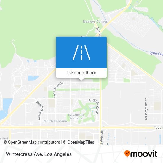 Wintercress Ave map