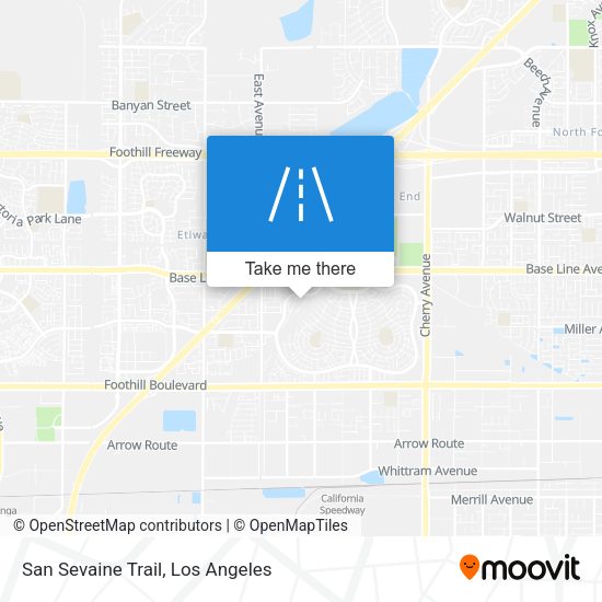 San Sevaine Trail map
