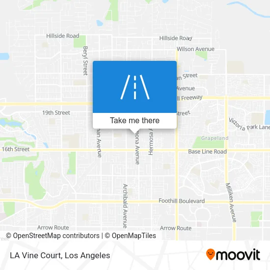 LA Vine Court map