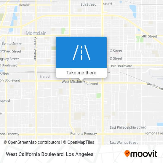 West California Boulevard map