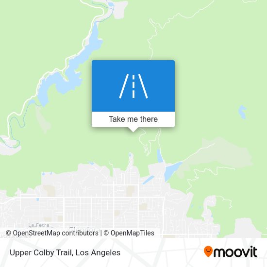 Upper Colby Trail map