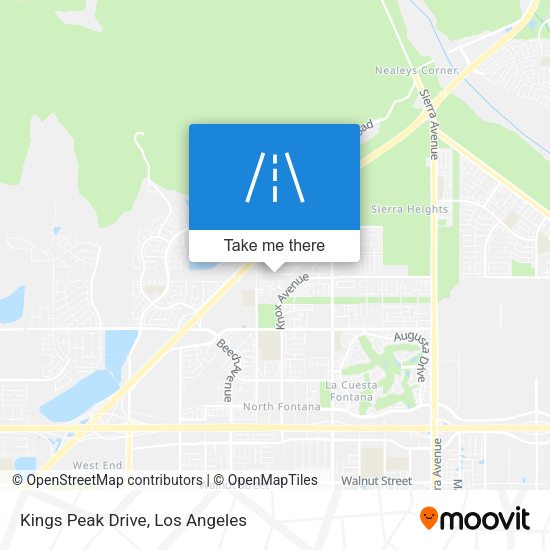 Mapa de Kings Peak Drive