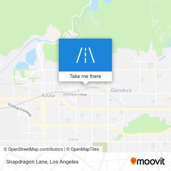 Snapdragon Lane map