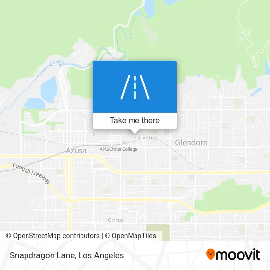 Snapdragon Lane map