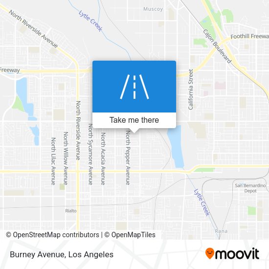 Mapa de Burney Avenue