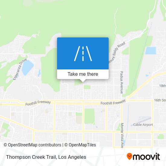 Mapa de Thompson Creek Trail