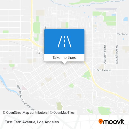 East Fern Avenue map