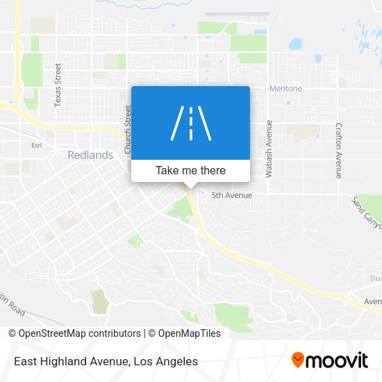 East Highland Avenue map