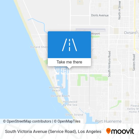 Mapa de South Victoria Avenue (Service Road)