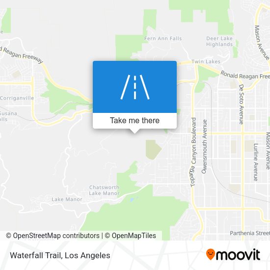 Mapa de Waterfall Trail