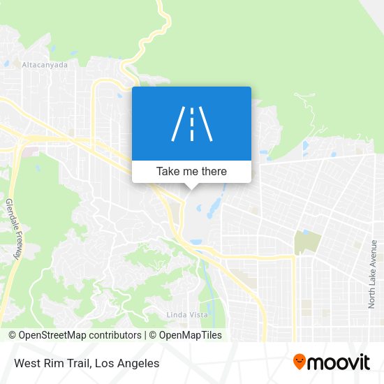 Mapa de West Rim Trail