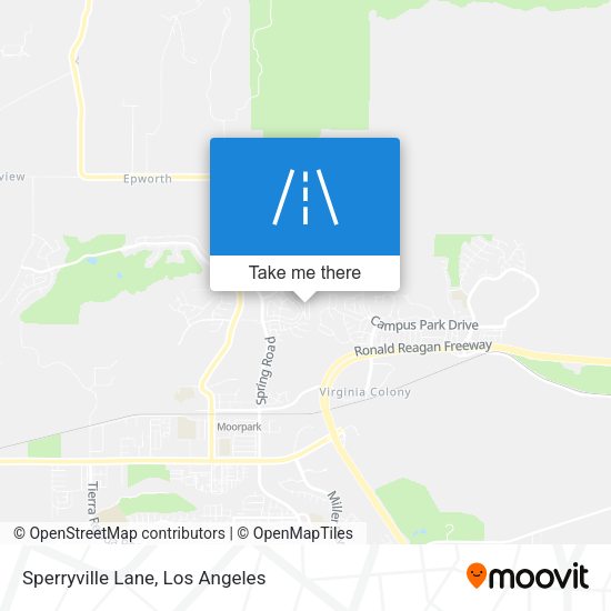 Sperryville Lane map