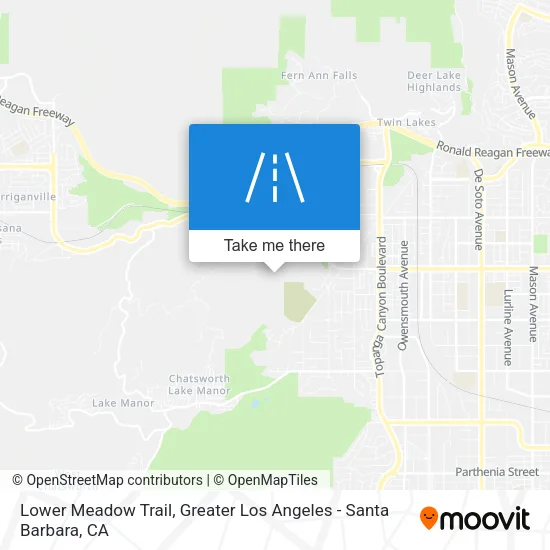 Lower Meadow Trail map