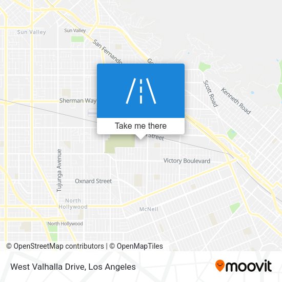 West Valhalla Drive map
