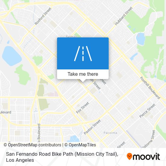 San Fernando Road Bike Path (Mission City Trail) map
