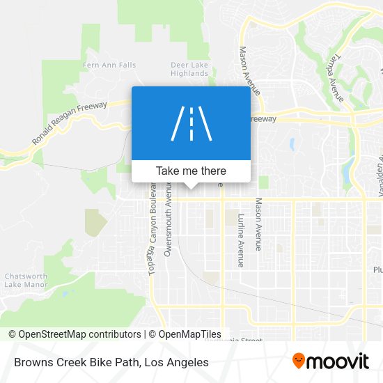 Mapa de Browns Creek Bike Path