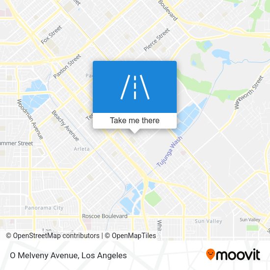 Mapa de O Melveny Avenue