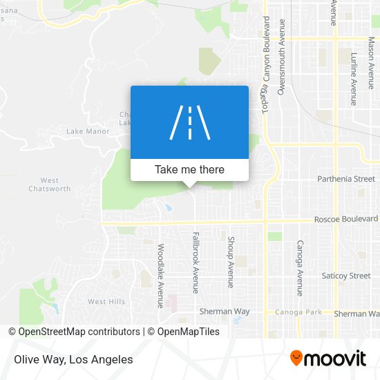 Mapa de Olive Way