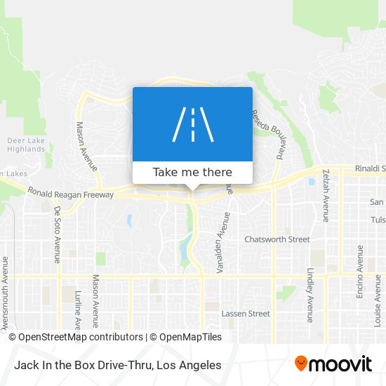 Jack In the Box Drive-Thru map