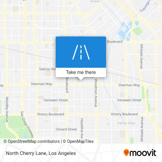 North Cherry Lane map