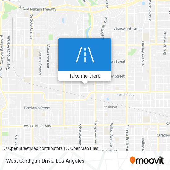 Mapa de West Cardigan Drive