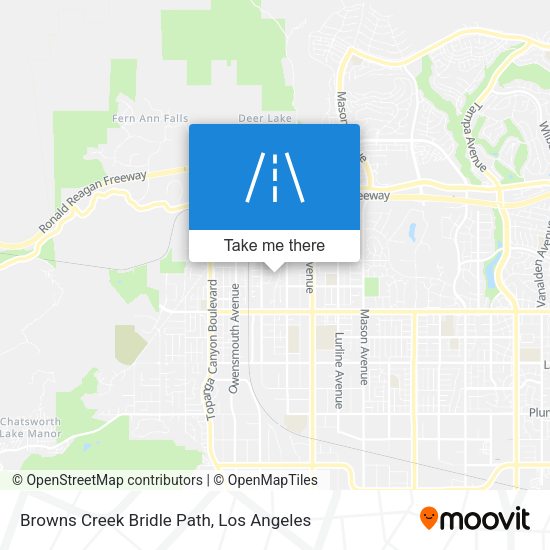 Browns Creek Bridle Path map