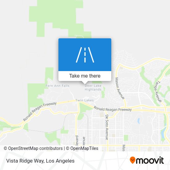 Mapa de Vista Ridge Way